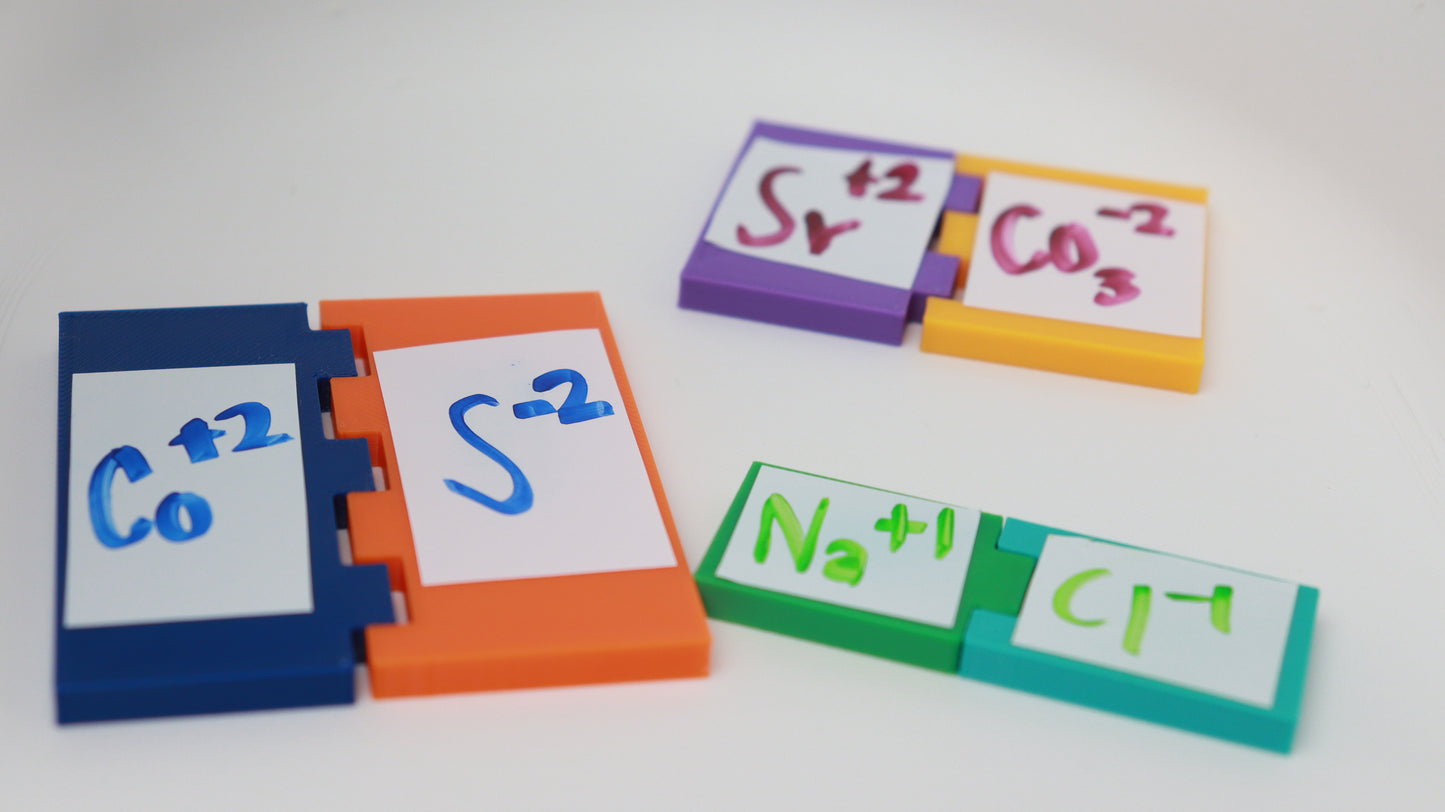Mini Ionic Bonding Set for Classrooms (3D Printed)