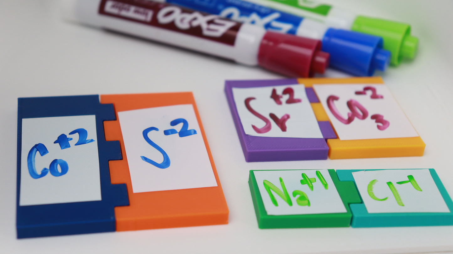Mini Ionic Bonding Set for Classrooms (3D Printed)