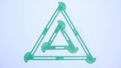 Adjustable & Tactile Math Triangle (2-pack) - For Teaching Angles, Triangles, Trigonometry (3D-Printed)