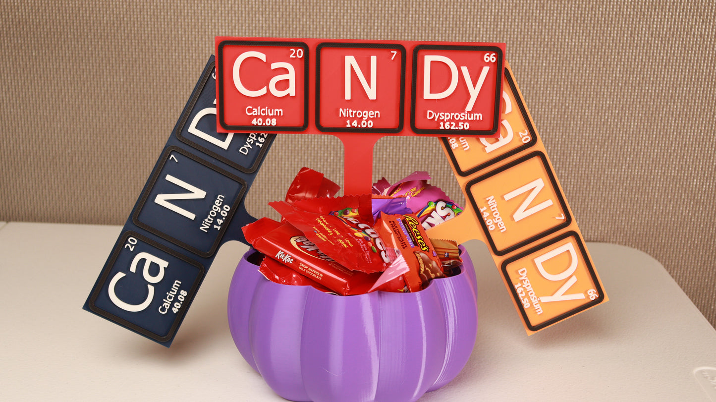 Periodic Table Candy Dish Sign (3D Printed)